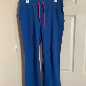 Blue scrub pants